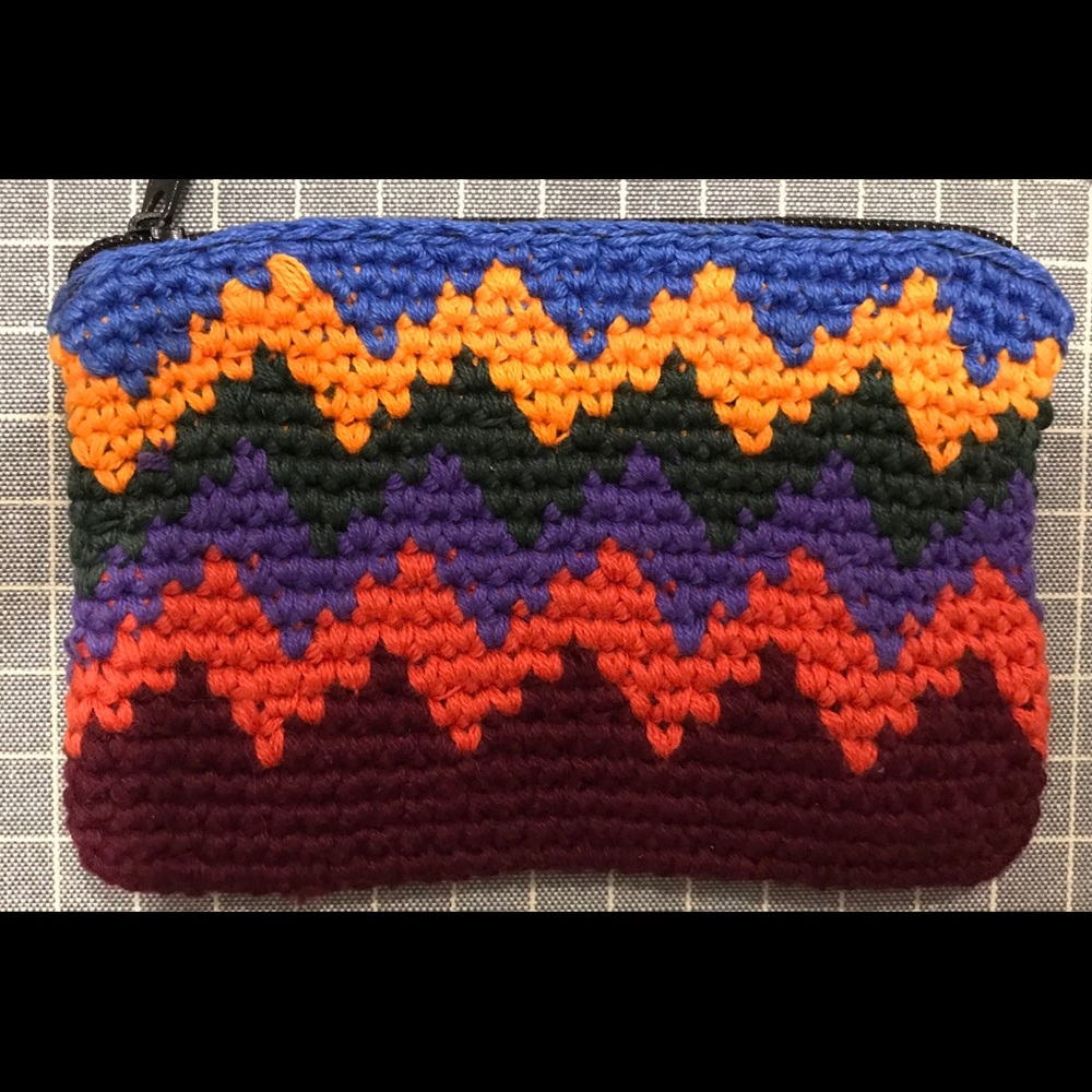 Woven Multicolored coin purse